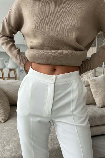 Брюки классические прямые (айвори)